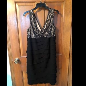 Black and lace dress